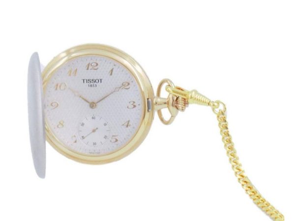 Kabatas pulkstenis ar ķēdi Tissot T83.9.459.32