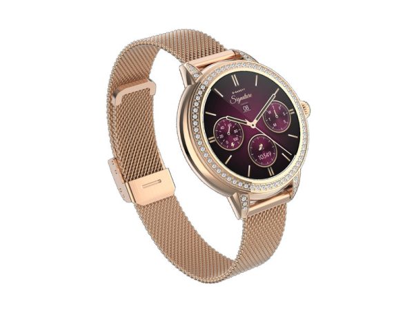 Viedpulkstenis Garett Stella Rose Gold Mesh Steel